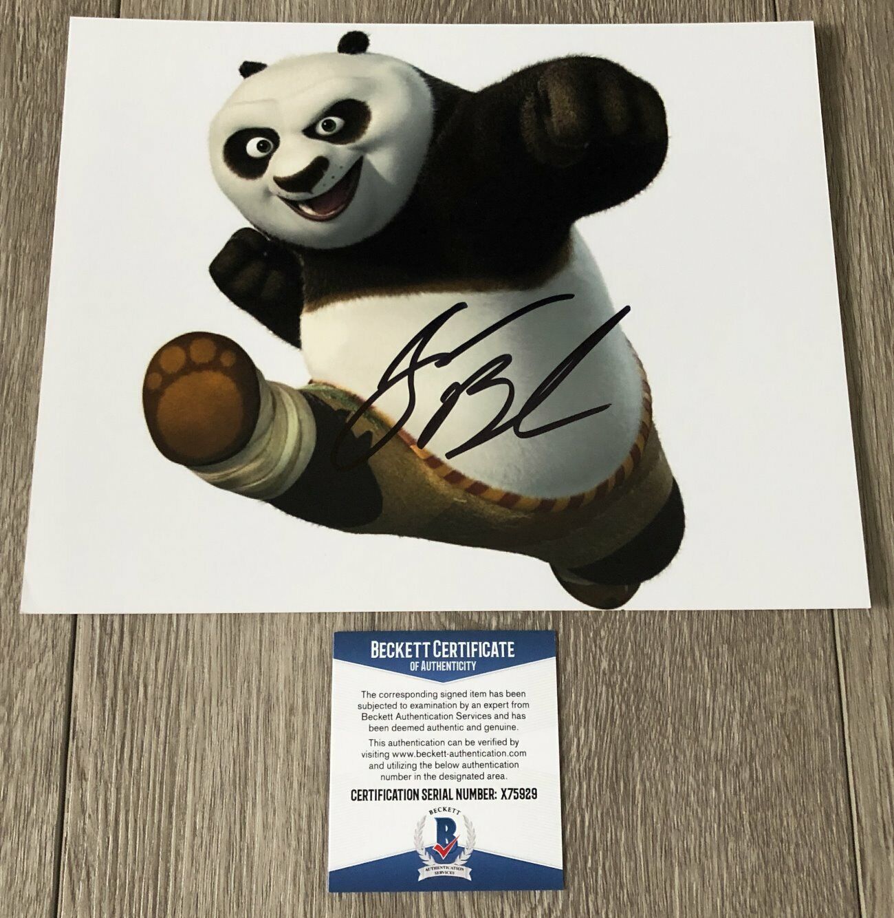 JACK BLACK SIGNED AUTOGRAPH KUNG FU PANDA 8x10 Photo Poster painting D w/PROOF & BECKETT BAS COA