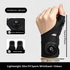 Rotary Adjustable Thumb Wristband Breathable Rotating Adjust Thumb Wrist Guard Non-Slip Tendon Sheath Wrist Protection Cover Men & Women Fitness Exercise Gloves