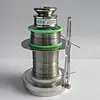 Tumbler Stable Weighted Base Patented Anti-Tangle Solder Wire Dispenser, 360&deg; Sliding Rail Quick Lock Dual Layer Stainless Steel Solder Spool Stand for Watch PCB Electronics Repair 