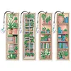 4pcs DIY Plant Diamond Painting Bookmark