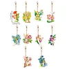 >SALE<10PCS Double Sided Special Shape Diamond Art Keyring (Flower Fairy)