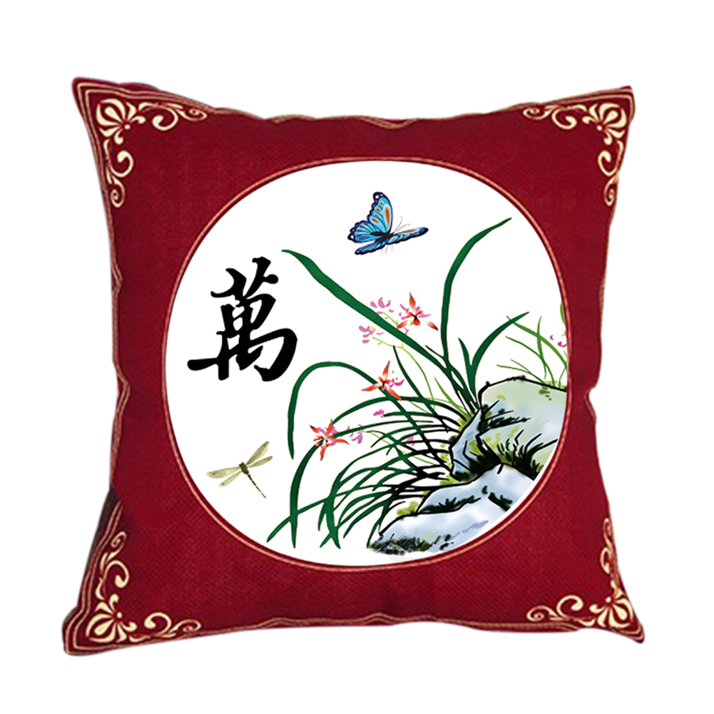 

Orchid - 11CT Stamped Cross Stitch Pillowcase - 45*45CM, 501 Original