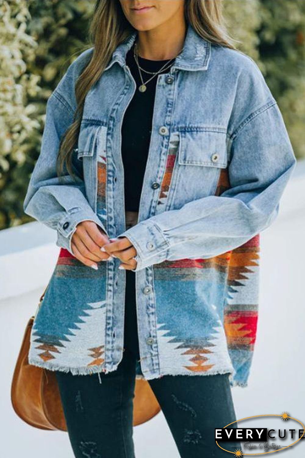 Smokey Mountain Aztec Denim Jacket