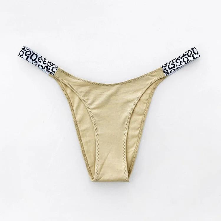 European And American New Panties Sexy Solid Color Panties Fashion Comfort Zebra G-String Low Waist Seamless Underpants Lingerie