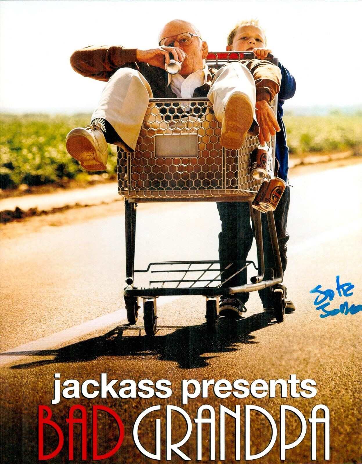 Spike Jonze Signed 11x14 Bad Grandpa Jackass Authentic Autographed Photo Poster painting