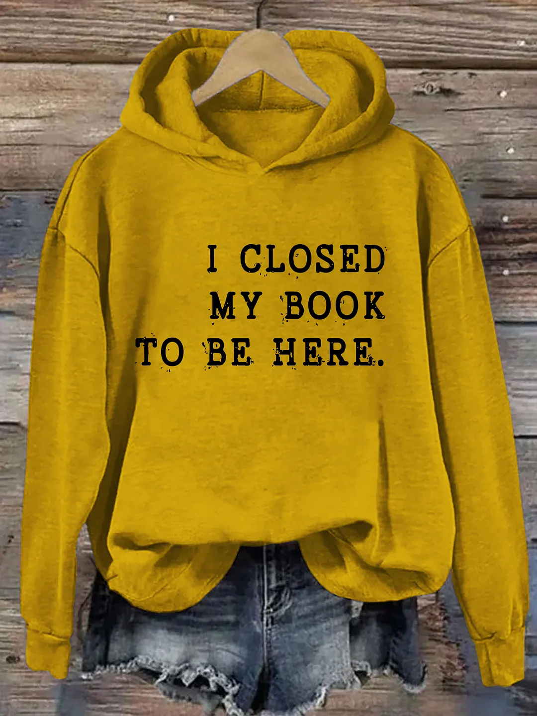 I Closed My Book To Be Here Hoodie