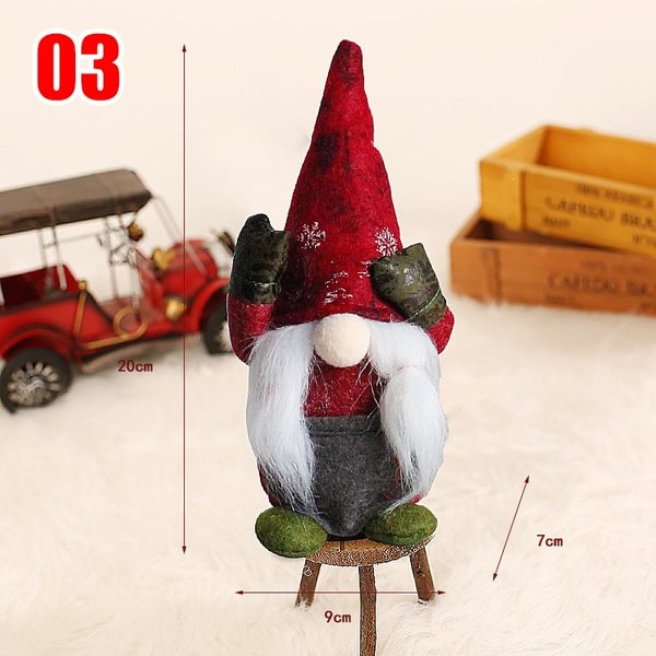 34Styles Elf Doll Ornaments Gnomes Dwarf Faceless Plush Doll Rudolph Santa Claus Swedish Tomte Dwarf - Shop Trendy Women's Fashion | TeeYours
