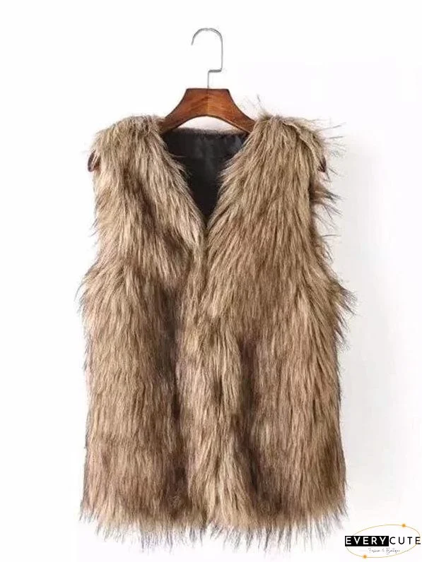 Fluffy Vest for Women