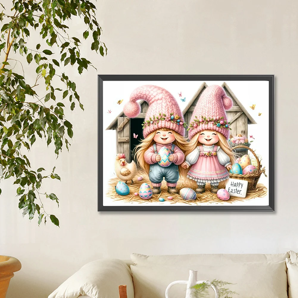 Diamond Painting - Full Round Drill - Easter Kids(Canvas|40*30cm)