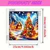 Christmas House - Diamond Painting - Partial Special Shaped Drill(Canvas|30*30cm)