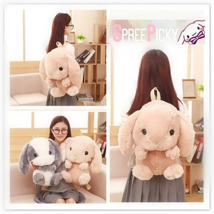 5 Colors Cute Bunny Plush Backpack SP1811959