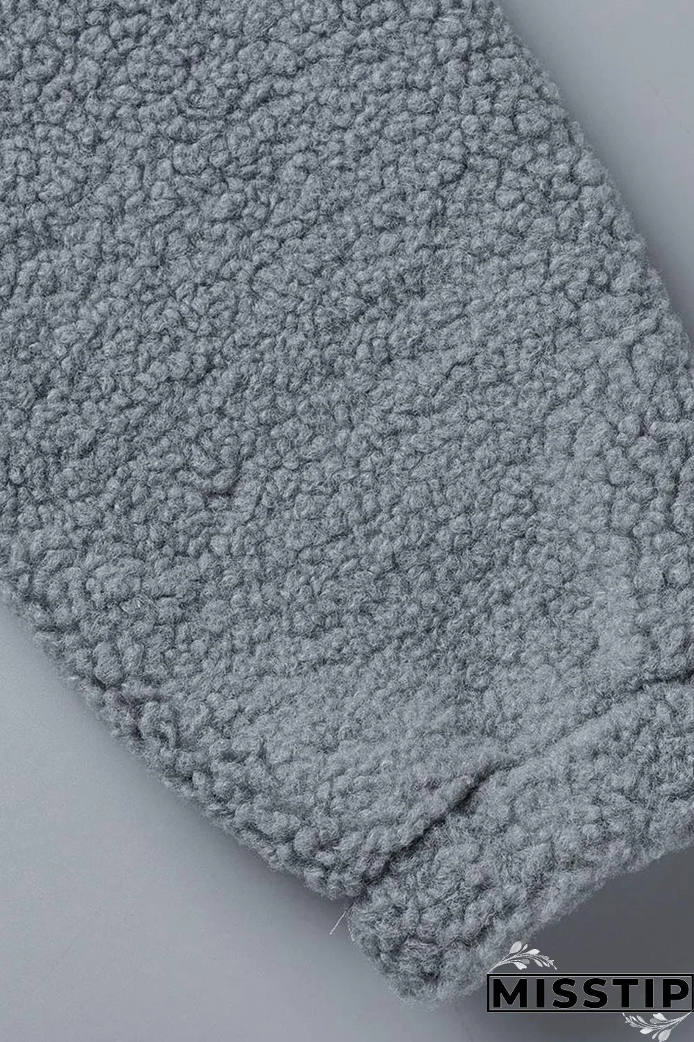 Grey Casual Solid Patchwork Pocket Hooded Collar Tops