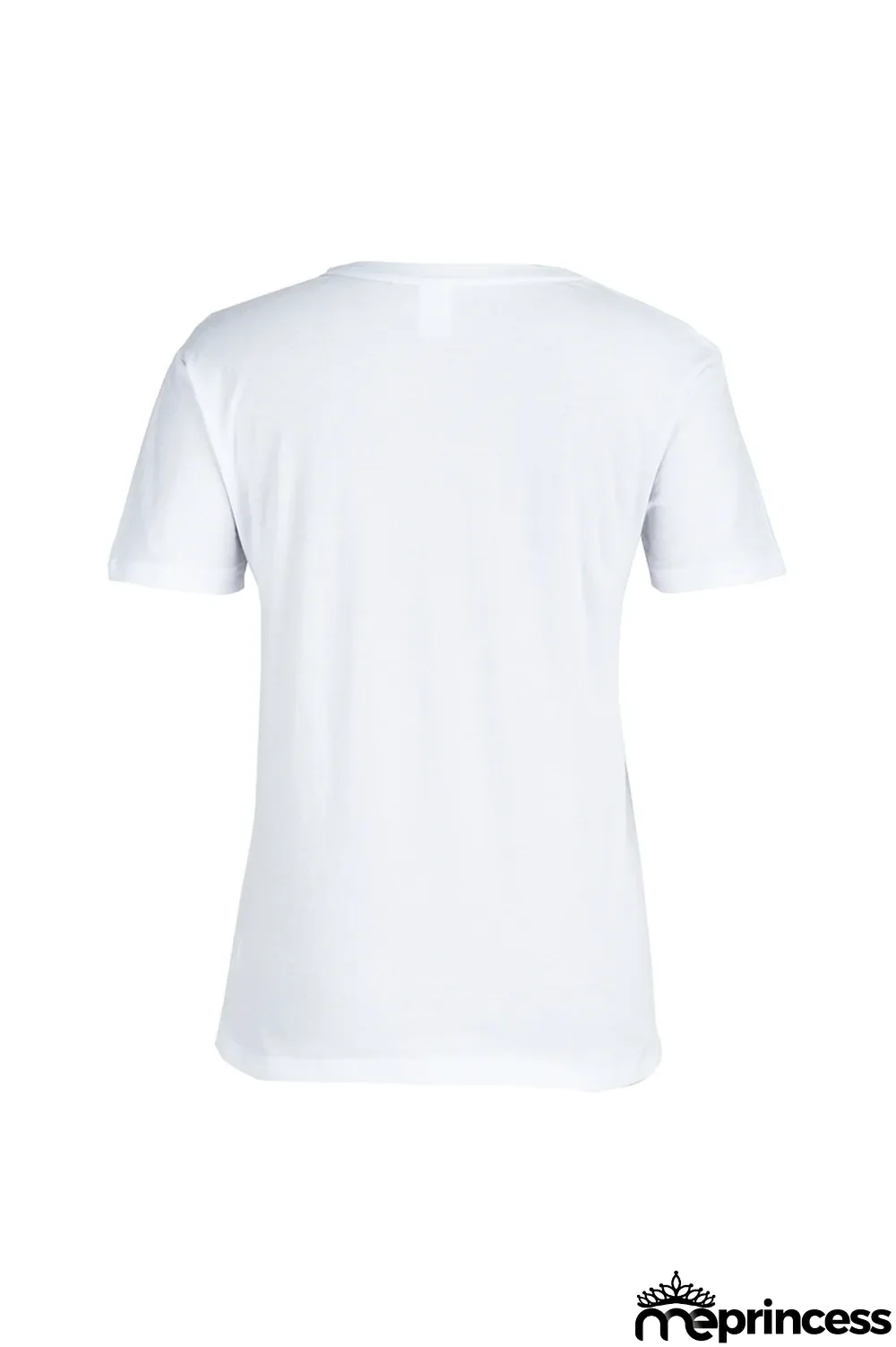 Black Street Print Patchwork O Neck T-Shirts