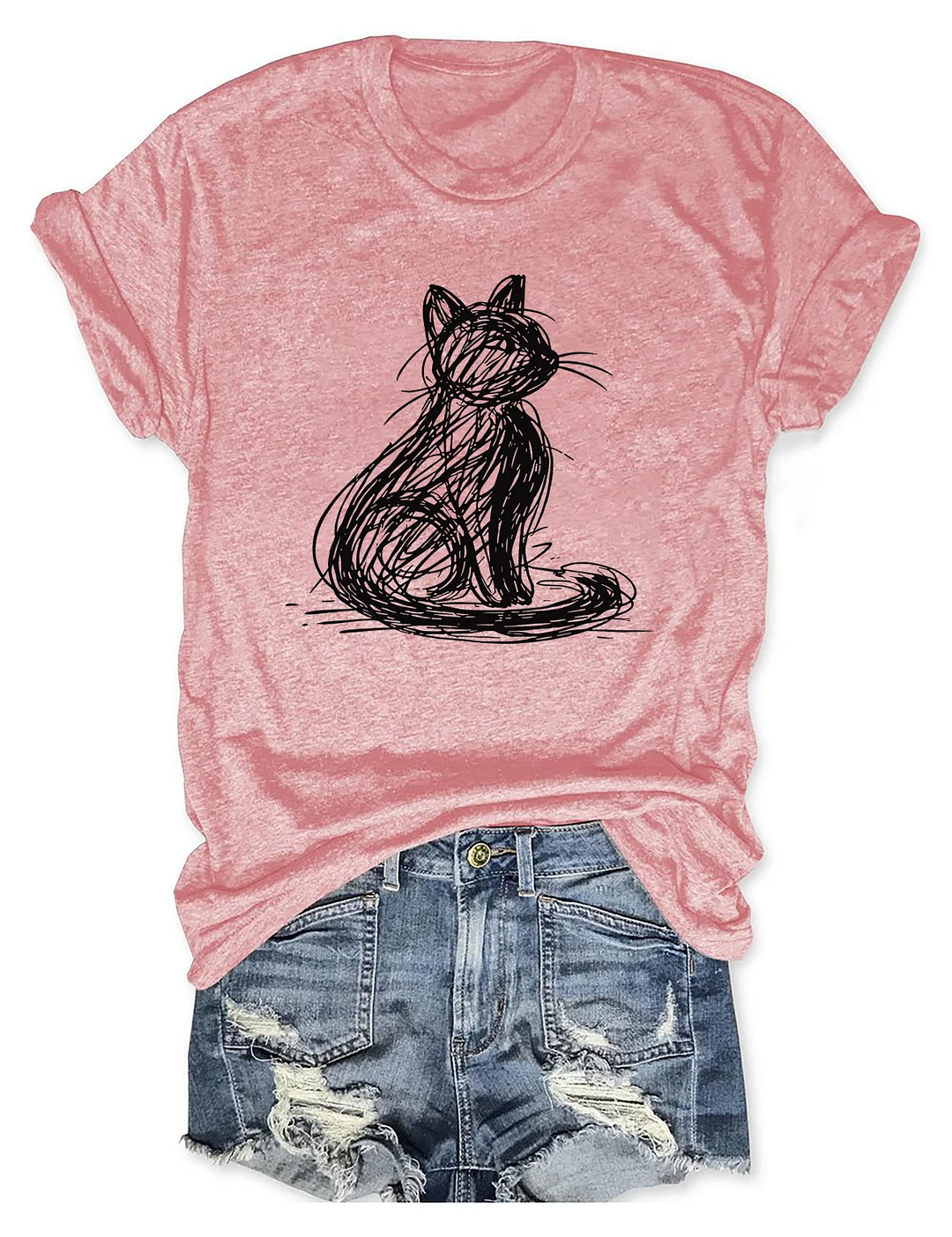 Abstract Cat T-shirt