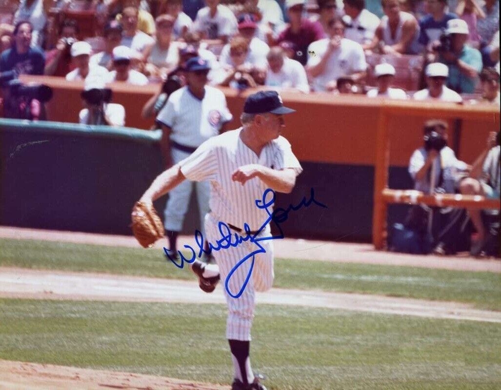 Whitey Ford Autographed Signed 8x10 Photo Poster painting ( HOF Yankees ) REPRINT