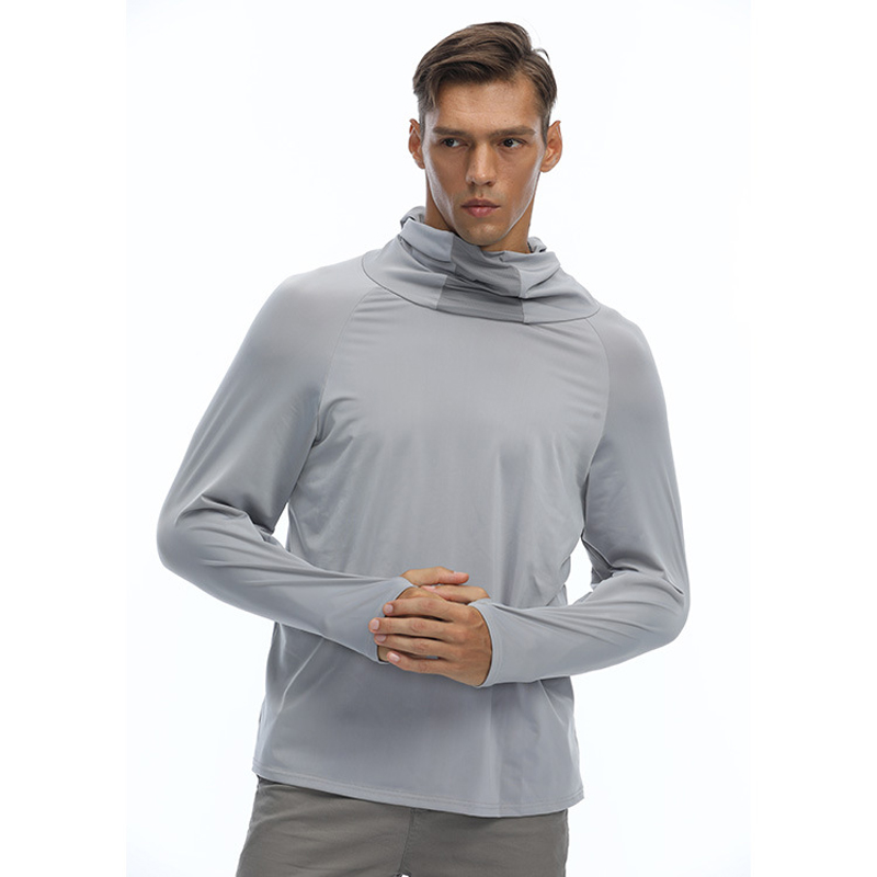 Dragonpinasmu swag outfits men Men's Professional Fishing Hoodie With Mask Anti-UV Sun Protection Long Sleeve Shirt Breathable Quick Dry Lightweight Jersey