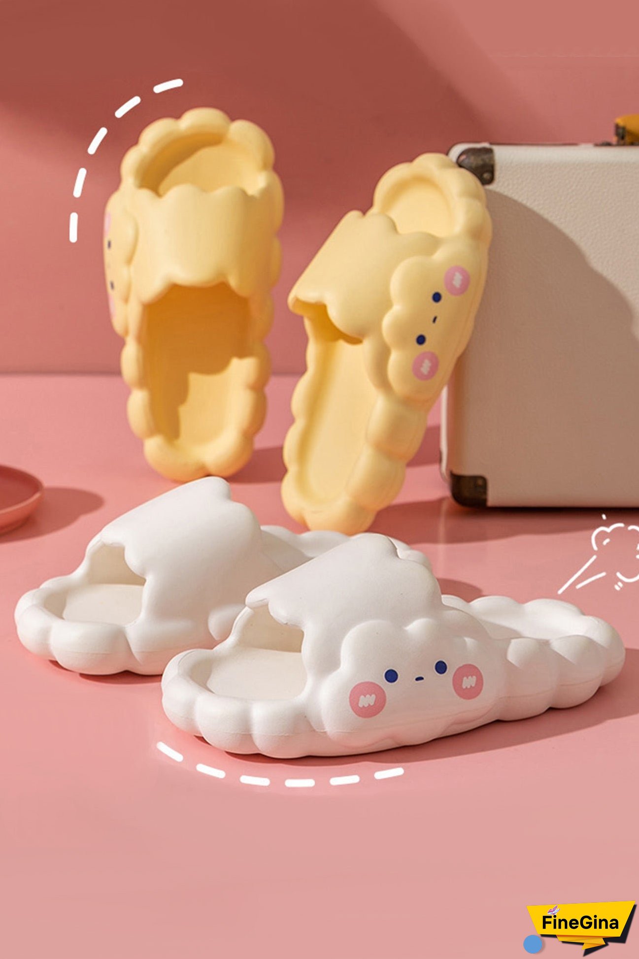 Cloud Solid Color Flat Slippers