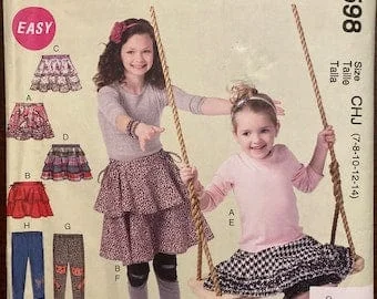 pornhint Pornhint Girls Skirts and Leggings Sewing Pattern McCalls 6598 Uncut Size 7 8 10 12 14