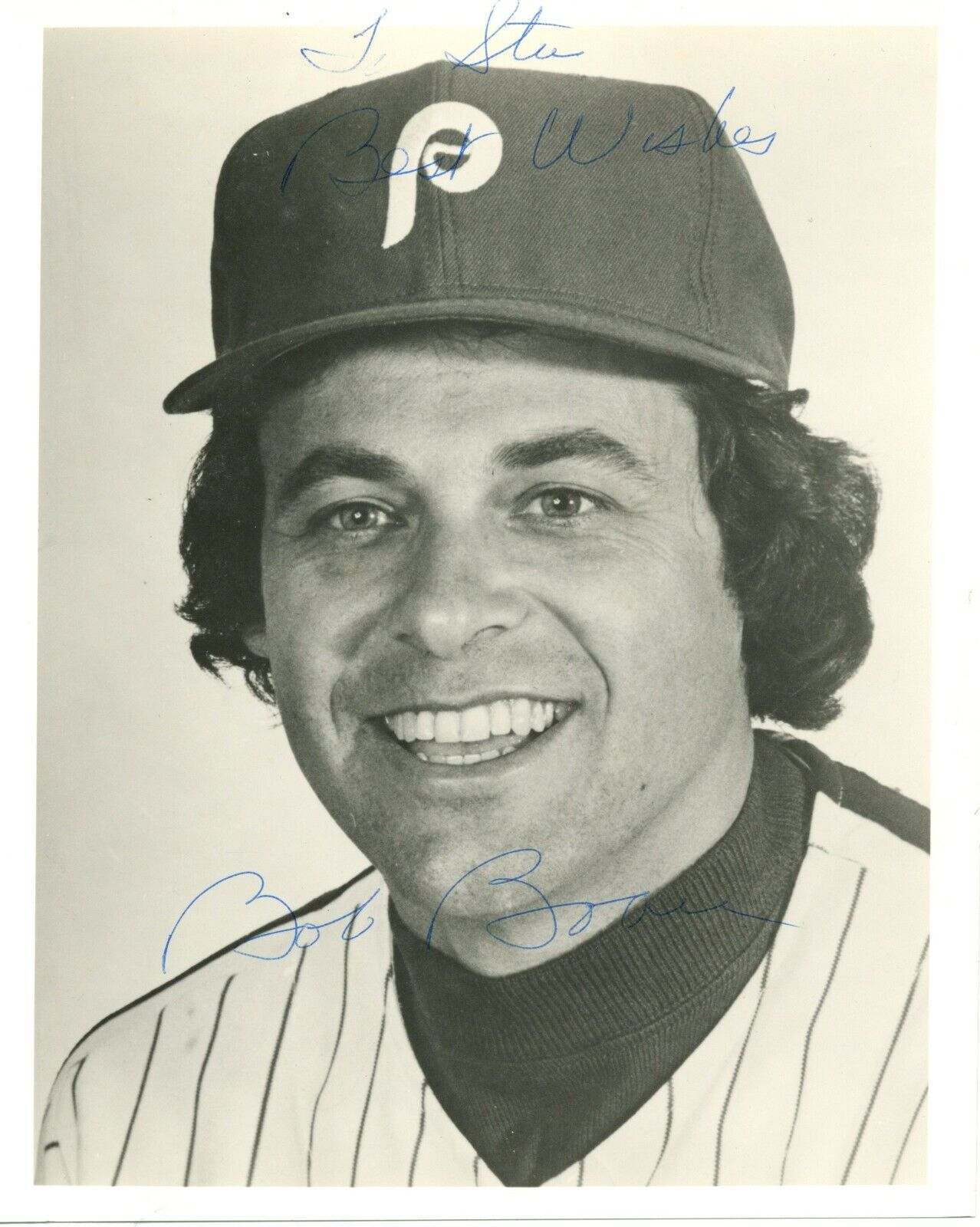 Bob Boone Autographed Signed To Stu