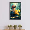 Anime poche bébé pikachu - perceuse ronde peinture diamant - 30*50cm