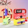 Keychain Digital Camera 1080P Retro Small Video Recorder Camcorder Support Memory Card for Travel Recording Birthday Gift for Friends