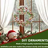 Christmas Diamond Painting Ornament Wreath Train Hanging Decor 9.45x9.45in