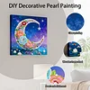 (25x25cm)DIY Pearl Painting Framed Handmade Pearl Material Art Kit Living Room Decor