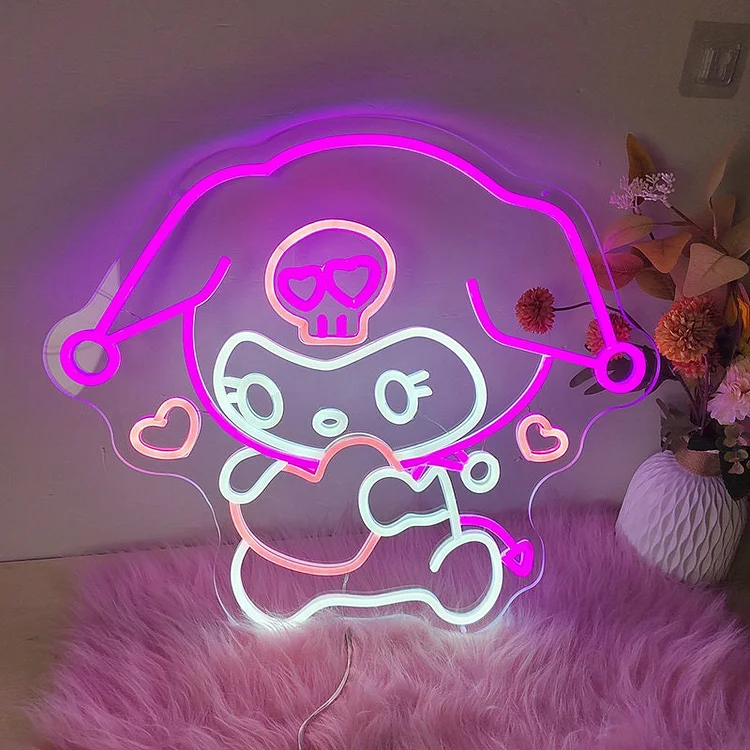 Anime Neon Sign Kawaii Japanese Art  LED Light Sign for Home Decor Gaming Neon Sign Kawaii Decor Art for Home, Bedroom Events, Gift