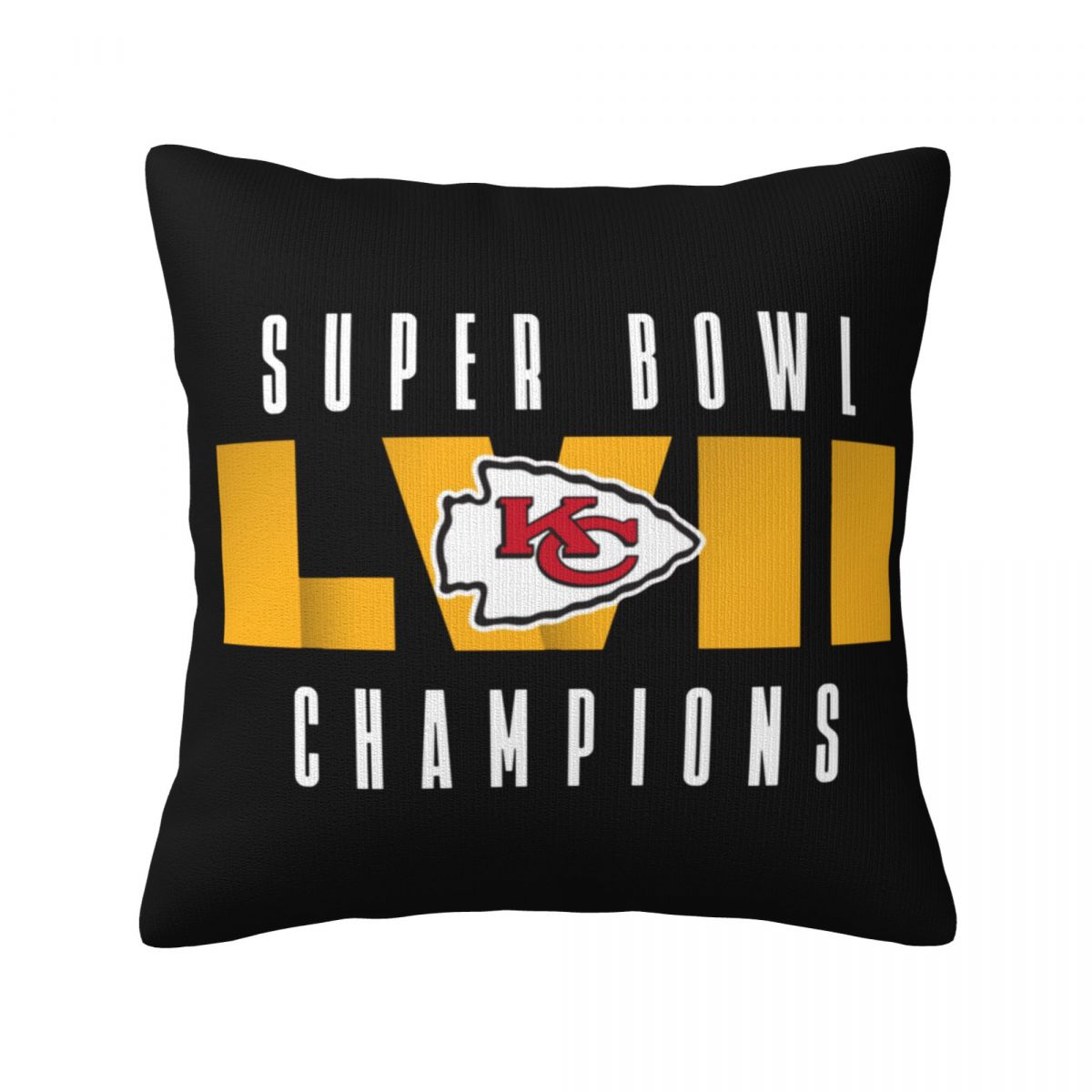 Kansas City Chiefs Super Bowl LVII Champions Logo Pillow Covers 18x18 Inch