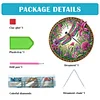 (US Only)Dragonfly 2D Flat DIY Diamond Painting Set Diamond Art Pendant Home Wall Decor