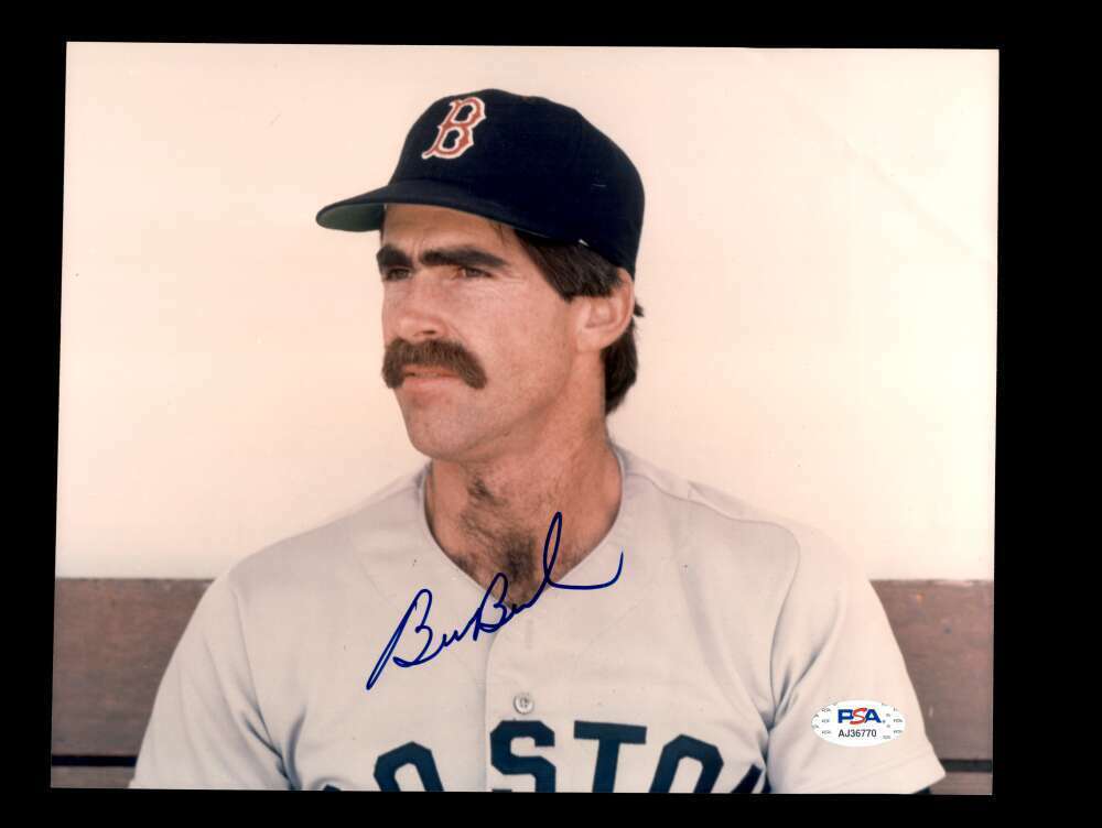 Bill Buckner PSA DNA Coa Signed 8x10 Photo Poster painting Red Sox Autograph