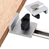 4Pcs T Track Stop Block Bi-Directional Short Stop Kit Woodworking Bench Top Jig
