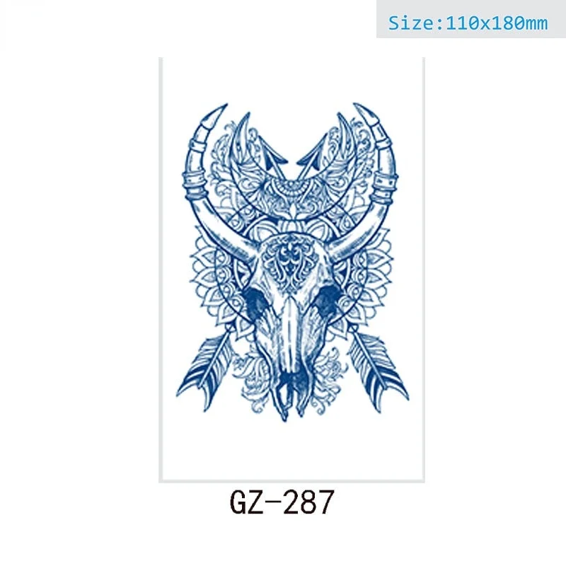 Net Red Herbal Juice Semi-permanent Waterproof Sweat-proof Tattoo Masking Scar Tattoo Sticker Herbal Juice Tattoo Sticker