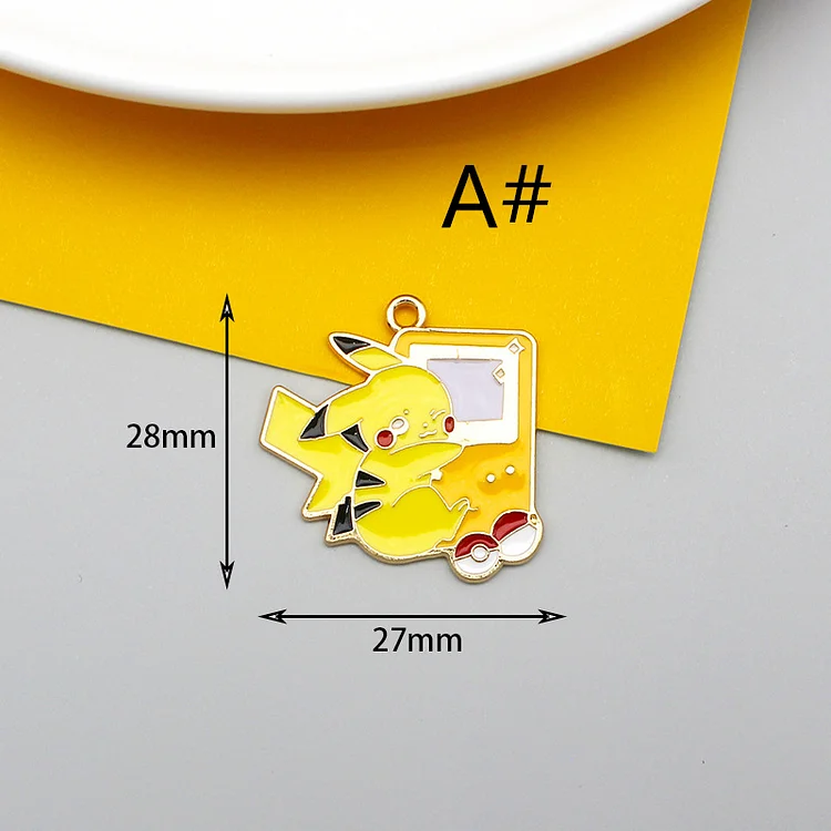 10pcs Enamel Cartoon Charms for Necklace Pendant Earring Keychain Bracelet DIY Charm Handmade Jewelry Finding Making Accessories