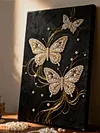 uk.everydayedeals DIY Pearl Painting With Frame - Handmade Self-Adhesive Pearls - Butterfly(30*40cm)