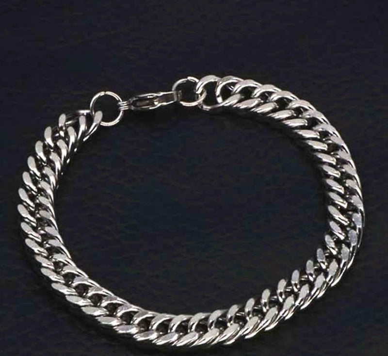 Hip-hop Solid Color Stainless Steel Plating Bracelets 1 Piece