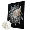 DIY Pearl Painting Conch Flower for Home Wall Decor with Frame(30x40cm)