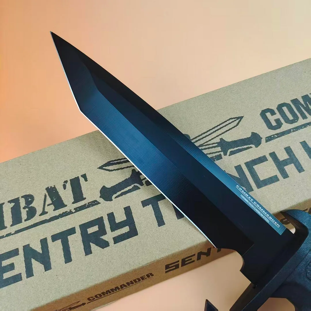 Outdoor keel trench knife, wilderness survival camping tool