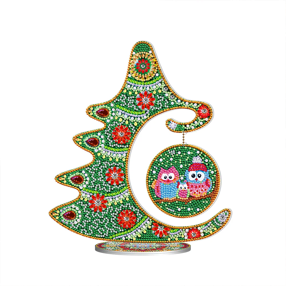 DIY Diamond Painting Christmas Tree Crystal Art Ornaments(Single Side)
