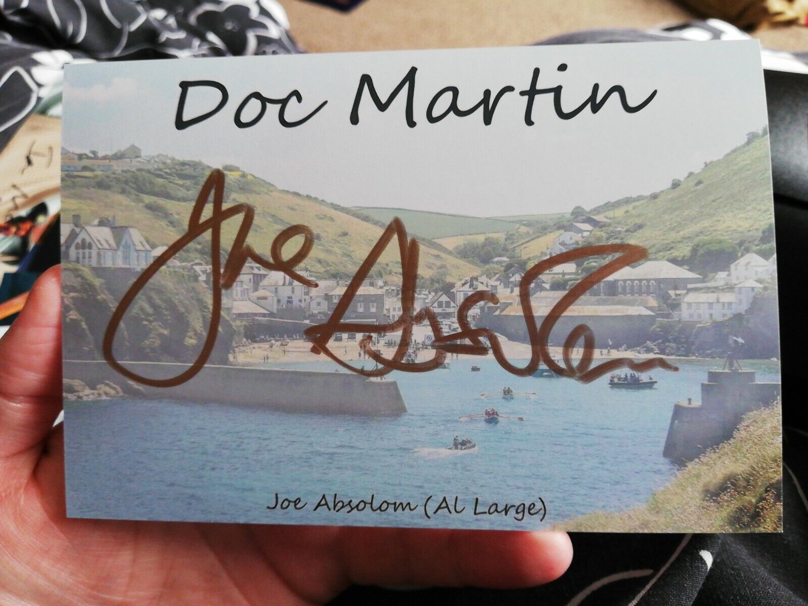 Joe Absolom Al Large Doc Martin signed 6x4 inch picture