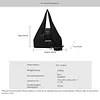 PU Leather Foldable Keychain Tote Bag Expandable Mini Storage Organizer Bag