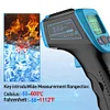 Digital Infrared Thermometer  Temperature Meter Pyrometer (Blue)
