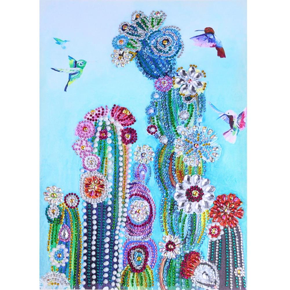 

Cactus Birds - Special Shaped Diamond Painting - 30*40CM, 501 Original