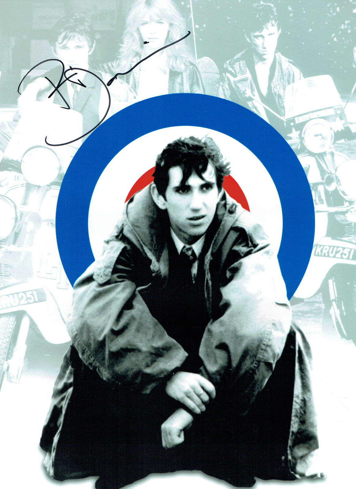 Phil DANIELS SIGNED Autograph QUADROPHENIA MONTAGE 16x12 Photo Poster painting MODS AFTAL COA