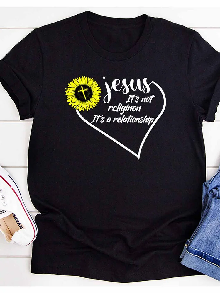 Bestdealfriday Jesus Is Not Religion T-Shirt
