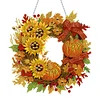 DIY Acrylic Special Shaped Diamond Painting Fall Wreath Ornament Hanging Kit