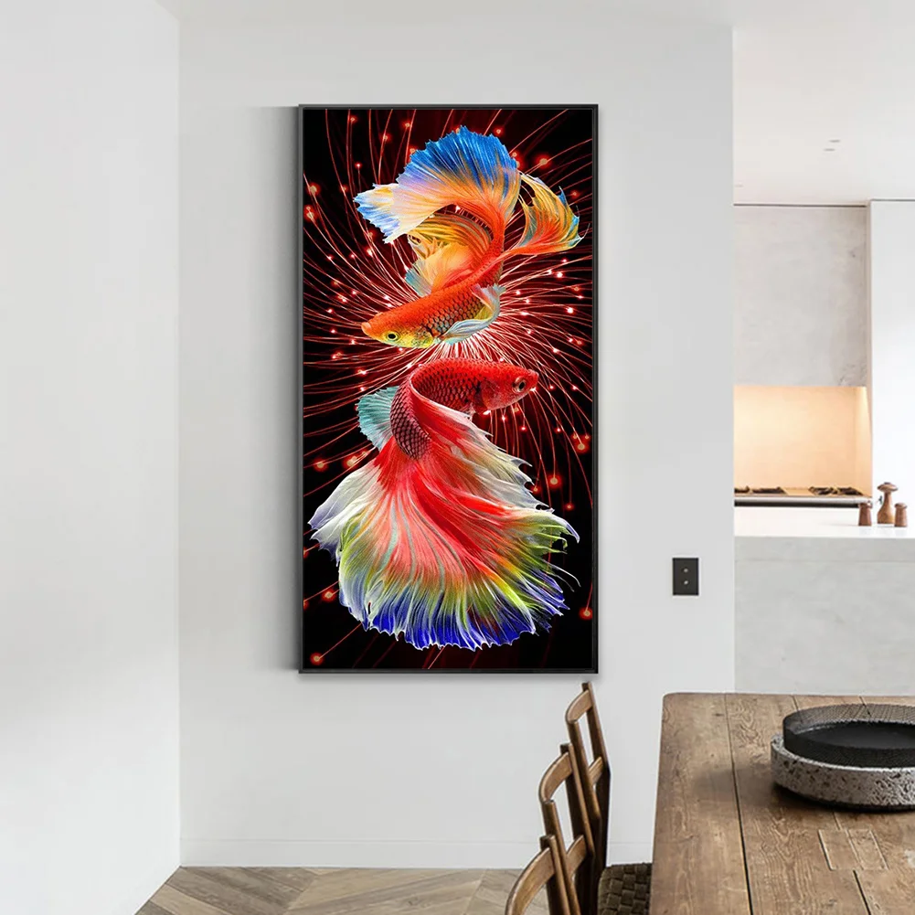 Diamond Painting - Full Round Drill - Goldfish(40*80cm)