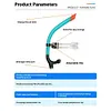 Semi-Dry Snorkel Diving Snorkel Tube One-Way Purge Valve for Snorkeling Swimming