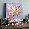 DIY Pearl Painting Unicorn for Home Wall Decor with Frame(25x25cm)