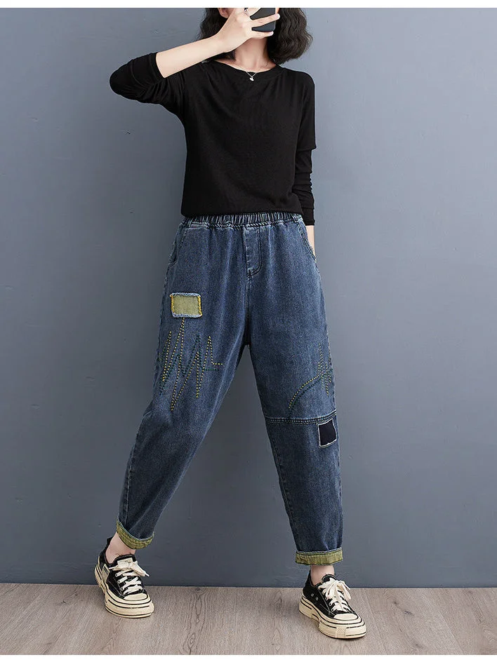 Women Half Sleeve V-neck Solid Color Dress